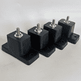 thumbnail image 1 of 4 Pack Cushion Air Conditioner Rubber Shock Absorbing Anti-Vibration Isolator Pads Bracket Black, 1 of 5
