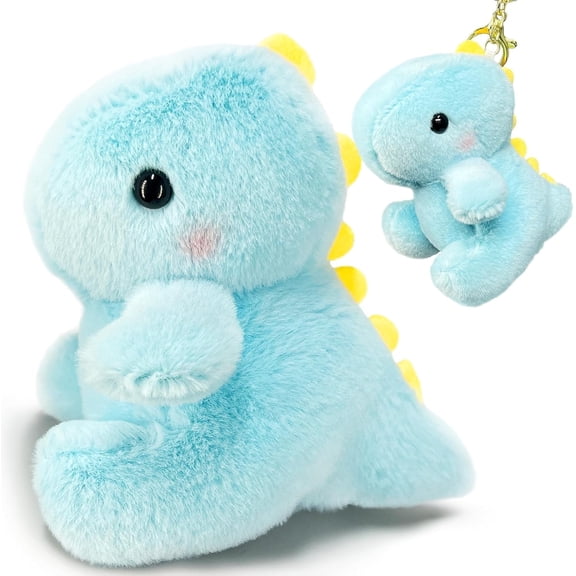 4 Pack Cute Dinosaur Stuffed Animal Plush Toys for Kids and Babies, Kawaii Dinosaur Plushies, Colorful Animals Plushie, Stuffed Dino Plush Toys for Christmas Decorations, Valentines Day Gifts