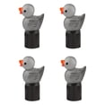 thumbnail image 1 of 4 Pack Cute Duck Glow in The Dark Tire Valve Caps Auto Tire Valve Stem Caps Decorative Tire Valve Caps for Cars Motorcycles and Bicycles (Black), 1 of 11