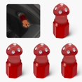 thumbnail image 1 of 4 Pack Cute Mushrooms tire Valve caps, Glow in The Mushrooms Tire Valve Caps, Interesting and Practical Tire Decoration, Can be Used for Cars, Motorcycles, Trucks, and Bicycles.(Red), 1 of 14
