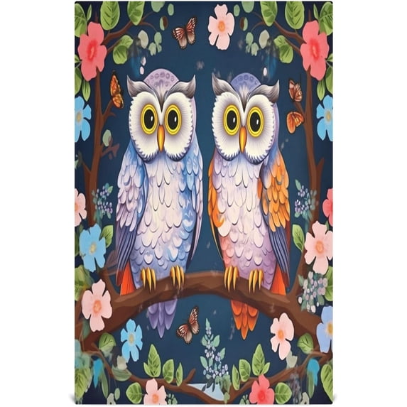 4 Pack Cute Owls Kitchen Towels Highly Absorbent, Super Soft Dishcloths 18 x 28 Inches Reusable Quick Drying Tea Towels Set for Home,Kitchen Decor Wash cloth
