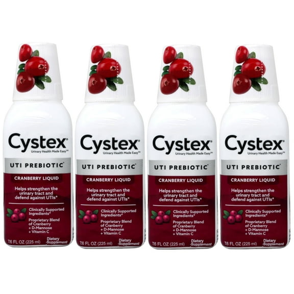 Cystex Urinary Health Maintenance Antioxidant, Cranberry, 7.6oz (pack of 4)