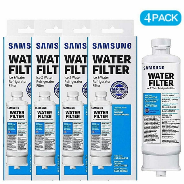4 Pack DA9717376B (HAFQIN/EXP) DA9708006C Refrigerator Water Filter