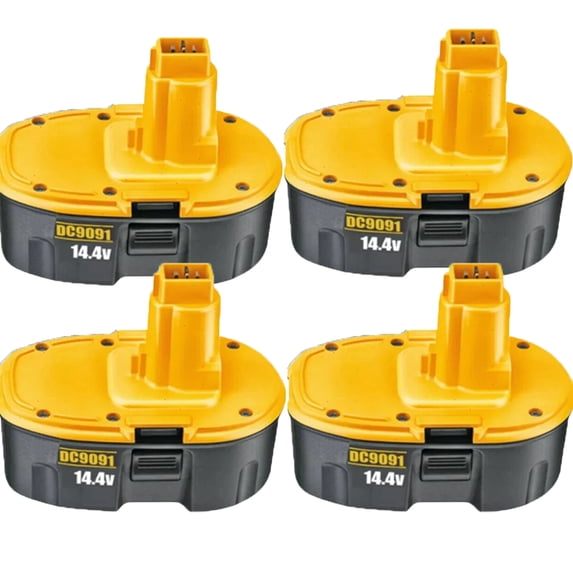 4 Pack DC9091 3600mAh Ni-Mh Replacement for Dewalt 14.4V Battery High Capacity Replacement Battery Compatible with Dewalt DC9091 DW9094 DW9091 DC9094 DE9091 DE9092 DE9038