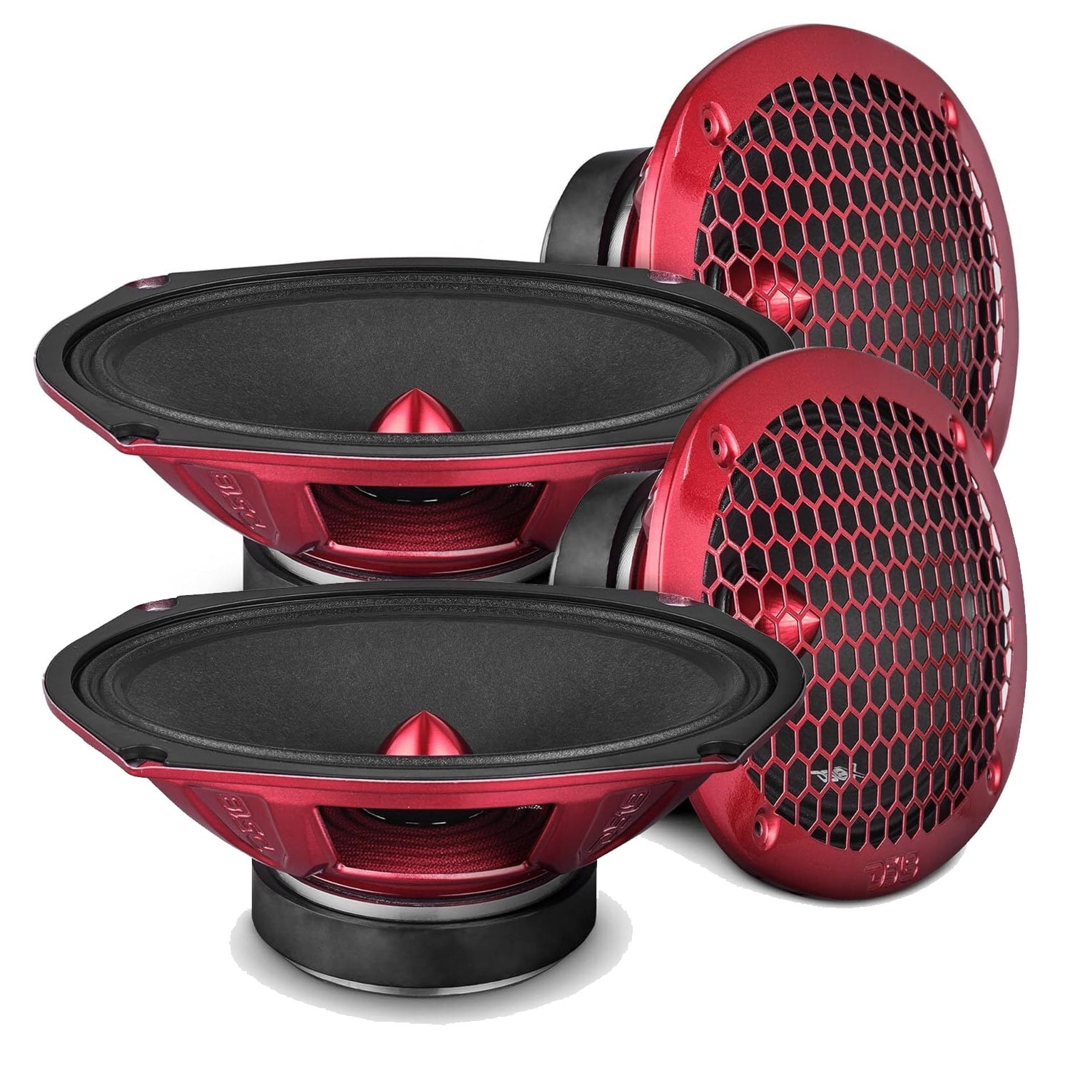 Car Audio Midrange DS18 PRO-X698BM 6x9 Inch Midrange Loudspeaker
