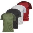 thumbnail image 1 of 4 Pack: Daresay Mens Dri Fit Shirts Moisture Wicking Tshirt For Men Gym Shirts For Men (up to Size 3X), 1 of 5