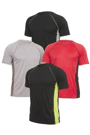Men's 4-Pack Dri-Fit Performance T-Shirts – Moisture-Wicking Athletic Gym Tees – Breathable, Quick-Dry Workout Shirts for Men (Sizes S-3XL)
