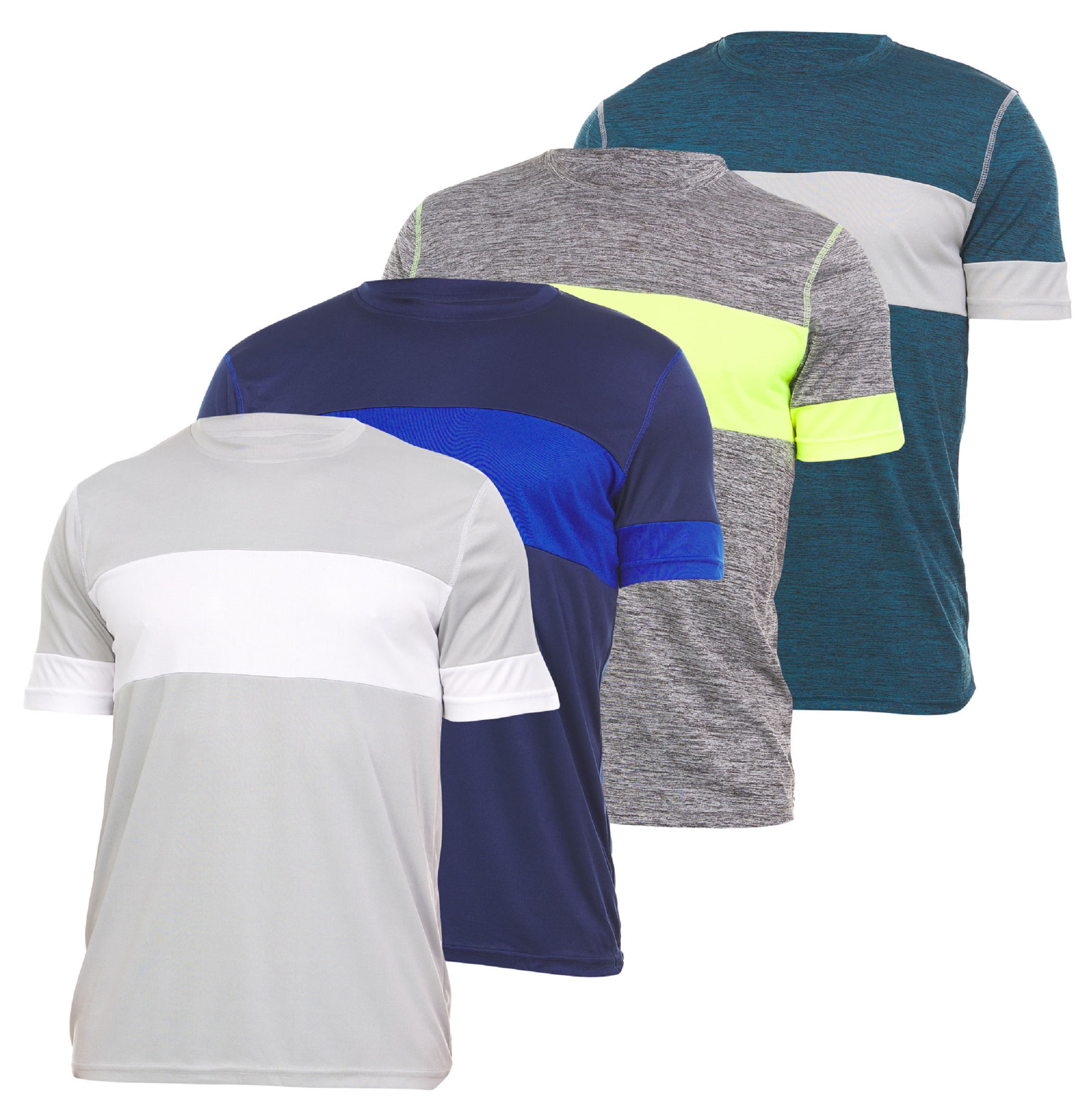 4 Pack Daresay Mens Dri Fit Shirts Moisture Wicking Tshirt For Men Gym Shirts For Men up to Size 3X Walmart