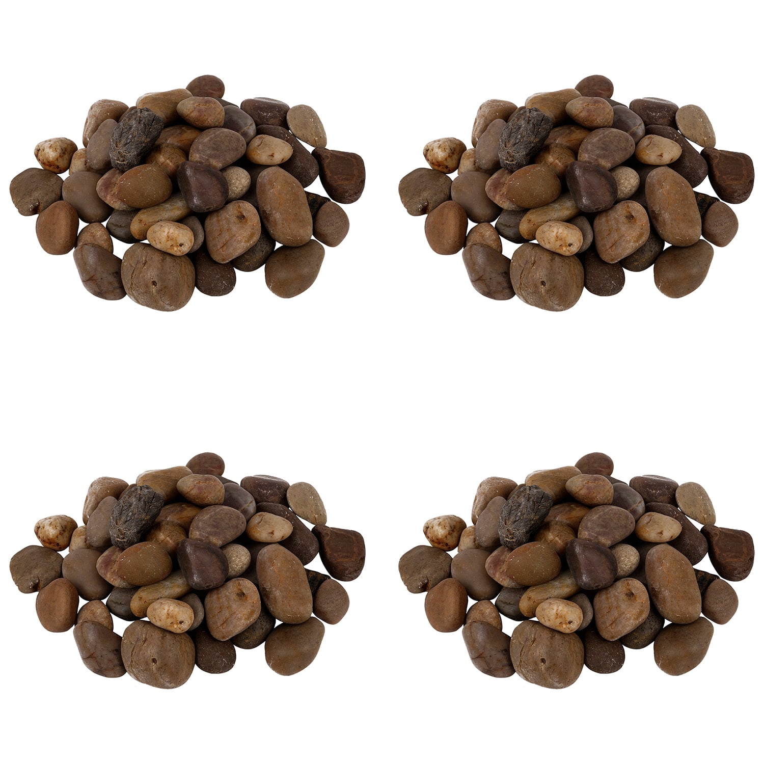 Wheighty Tan Rocks Ashland, River Rocks, 10 lbs, Dark Brown and Tan River Stones - Walmart.com