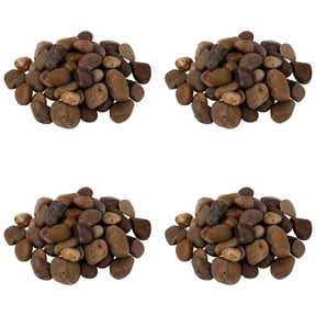 4 Pack: Dark Brown & Tan River Rocks by Ashlandâ„¢