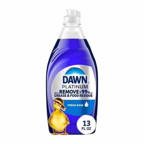 4 Pack - Dawn Platinum Dish Soap, Dishwashing Liquid, Fresh Rain, 13oz