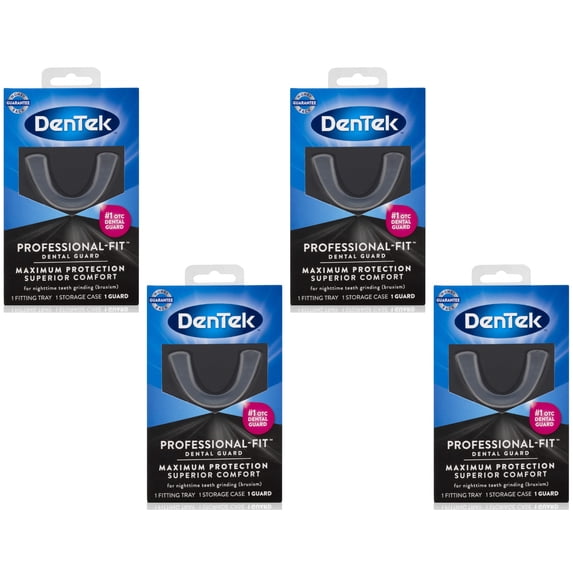 4 Pack DenTek Professional-Fit Dental Guard 1 count Each