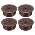 thumbnail image 1 of 4 Pack Desk Grommet, 2.09 Inch 53mm Desk Cable Hole Cover, Coffee, 1 of 6