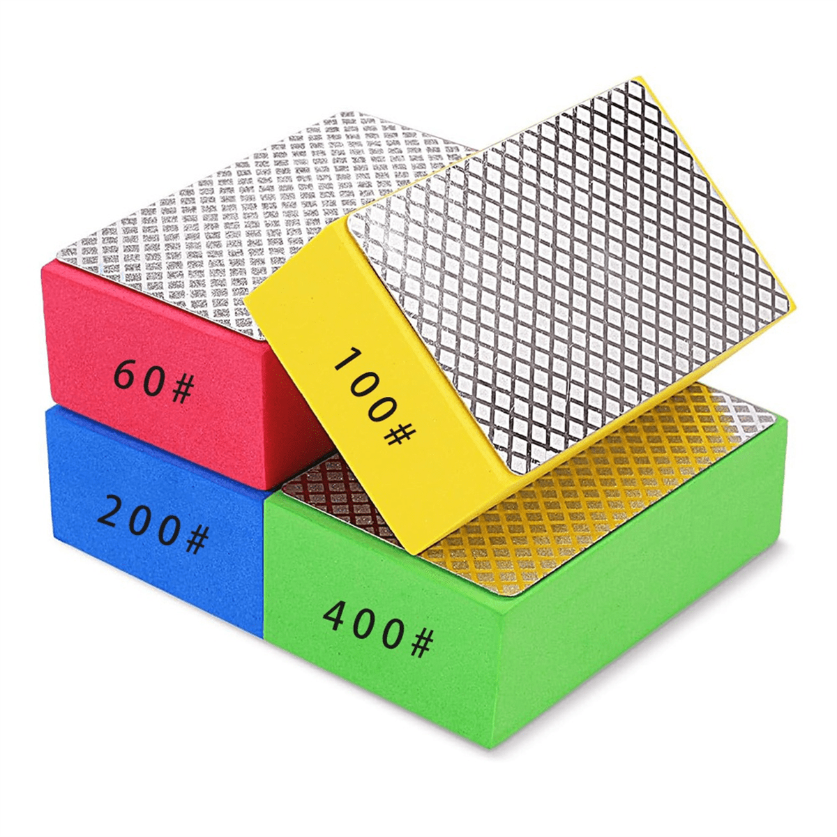 4 Pack Diamond Hand Polishing Pads, Diamond Polishing Pads