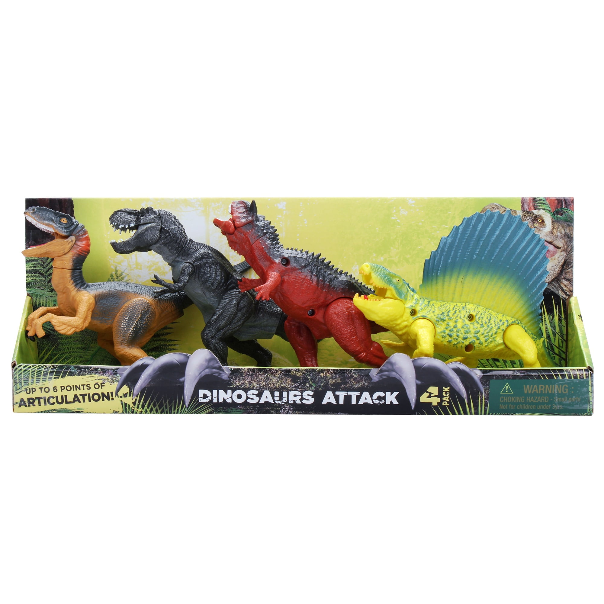 corocoro！！ディノス 10万dinos Dinosaur Attack 7 Figures Set - T Rex, Carnotaurus, Velociraptor