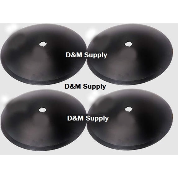 4 Pack Disc Harrow Blade 16" Plain Fits 1" x 1 1/8" Axle Fits Many Brands