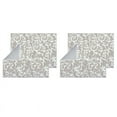 thumbnail image 1 of 4 Pack Dish Drying Mat Absorbent Drying Mat Machine Washable Dish Drying Mats for Kitchen Counter (Grey Vine), 1 of 7