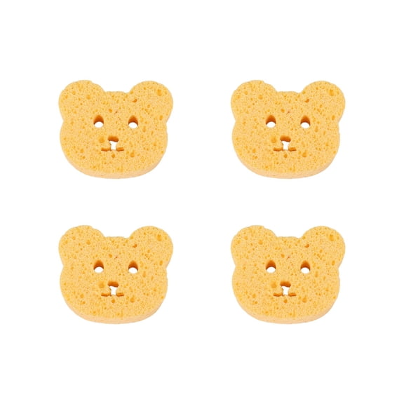 4-Pack Dishwashing Sponge, High Density Cleaning Sponge with Scrubber for Pots and Bowls, Water Absorbing Stain Removing Kitchen Scouring Pad for Daily Dish and Cookware Cleaning
