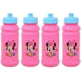 thumbnail image 1 of 4-Pack Disney Minnie Mouse Star 16oz Pull-Top Squirt Water Bottles, Pink/Blue, BPA-Free, 1 of 1