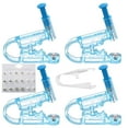 4 Pack Disposable Ear Piercing Gun Kit with 9 Pairs of Beautiful
