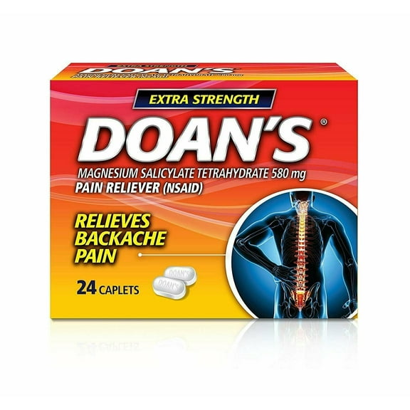 4 Pack - Doan's Extra Strength Pain Reliever Caplets 24 Each