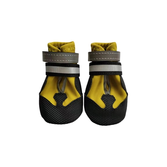 4 Pack Dog Boots For Medium To Large Dogs, Non-Slip Waterproof Outdoor Dog Shoes With Rugged Sole, Durable Footwear For Daily Walks Hiking Camping Size Xl