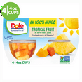 thumbnail image 1 of (4 Pack) Dole Tropical Fruit Cups in 100% Fruit Juice, 4 oz, 1 of 6