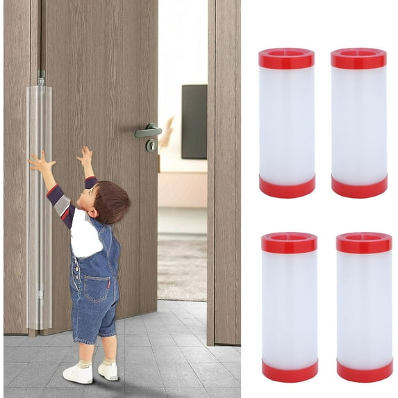 4 Pack Door Pinch Guard Baby Proofing, Door Hinge Cover, Heavy Duty Door Finger Pinch Guards, Door Protector for Kids Finger Safety