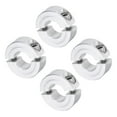 thumbnail image 1 of 4 Pack Double Split Clamp-On Shaft Collar 1/2" Bore Two-Piece Clamping Collar, 1-1/8" OD, 13/32" Thick, Aluminum, 1 of 6