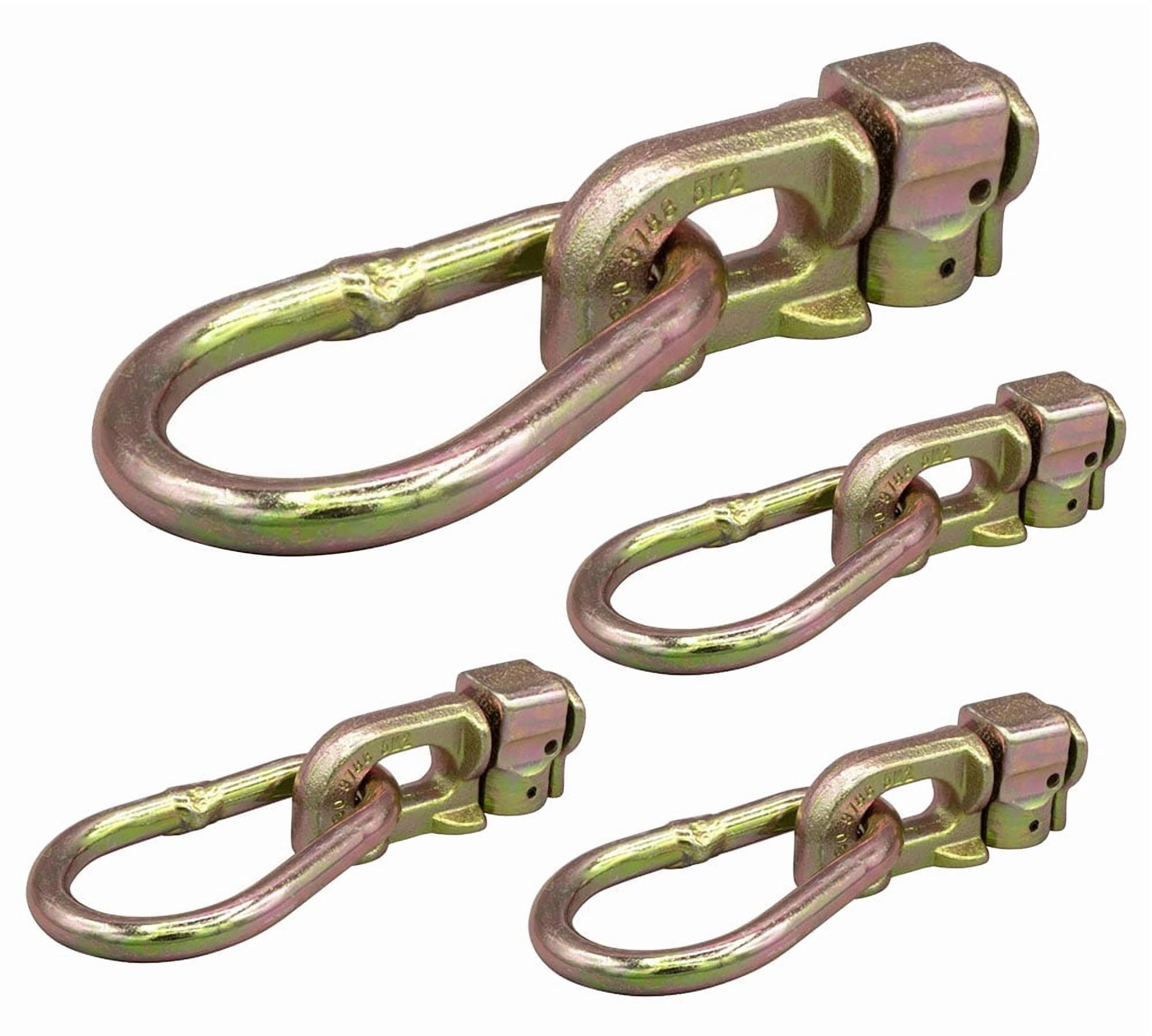 Track Rack Loop Tie (4 Pack) Double Stud L Track Fitting w/Pear Link for L Track Rails ...