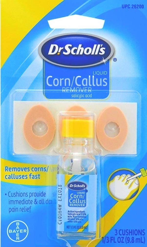 4 Pack Dr. Scholl's Liquid Corn & Callus Remover 0.33 oz
