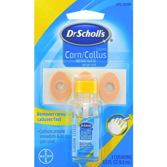 4 Pack Dr. Scholl's Liquid Corn & Callus Remover 0.33 oz