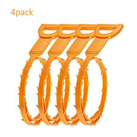 4 Pack Drain Snake Hair Drain Clog Remover Cleaning Tool-Easiest Way Hair Drain