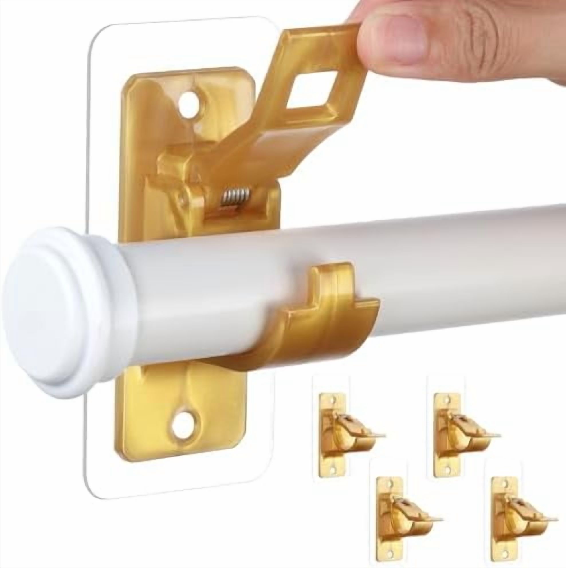 Renter Friendly Curtain Rod Holdernull