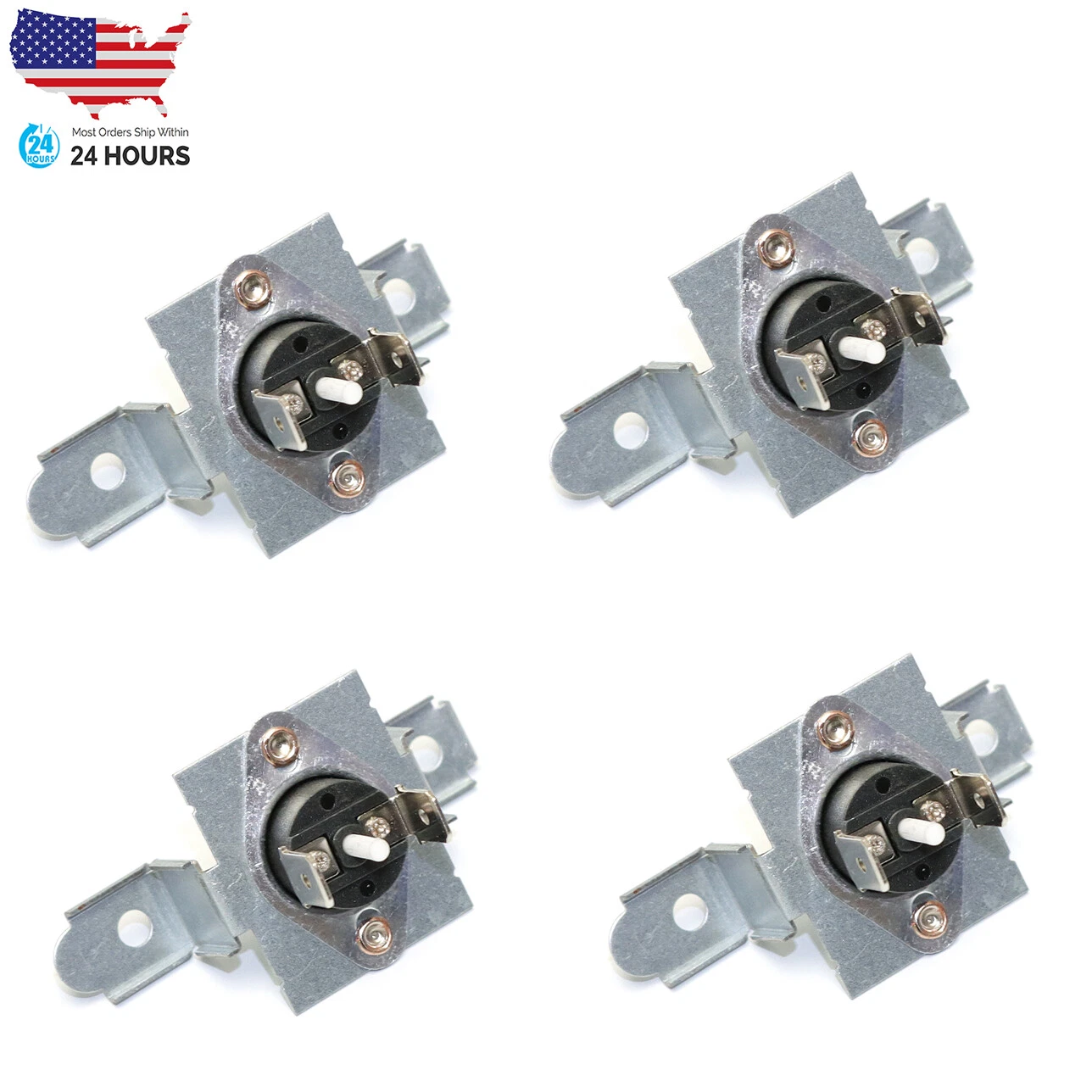 4 Pack Dryer High Limit Thermostat 6931El3003C For Lg Dryers 1268365, Ps3530484