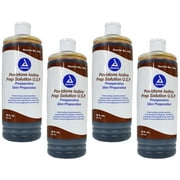 4 Pack Dynarex Povidone Iodine Prep Solution U.S.P Topical Antiseptic 16 Ounce
