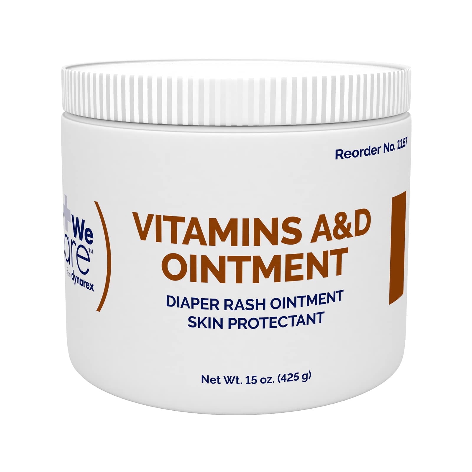 4 Pack - Dynarex Vitamin A&D Ointment 15 oz. Jar - Skin, Rash, Tattoo, Small Burns