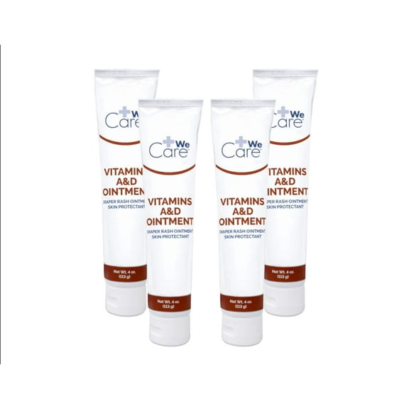 4 Pack Dynarex Vitamins A & D Ointment tube 4oz Each