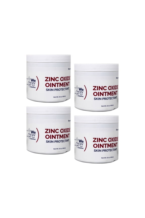 4 Pack Dynarex Zinc Oxide Ointment Skin Protectant No. 1192 15 Oz Each