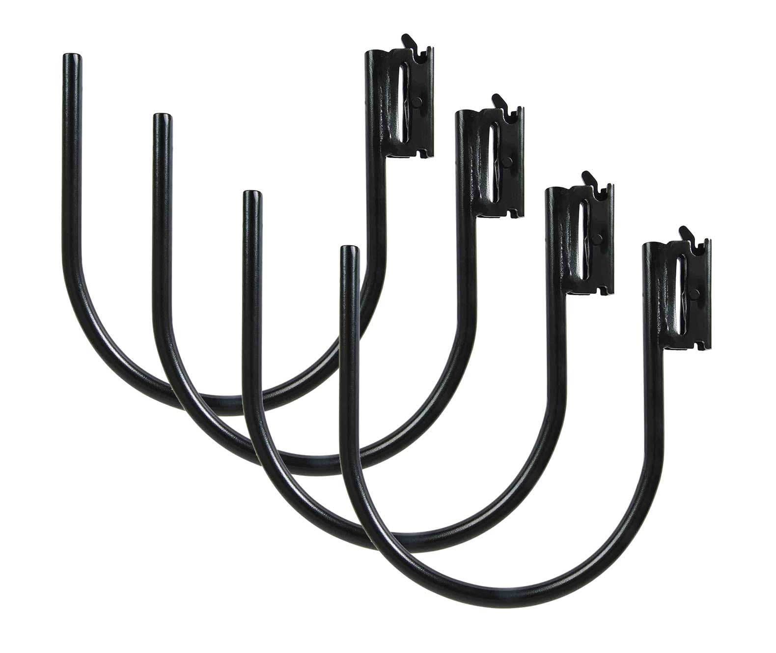 (4 Pack) E-Track Large Rack | Enclosed Trailer Truck Van Toy Hauler Cargo Large JHook TieDown Accessories Rakes and Shovels