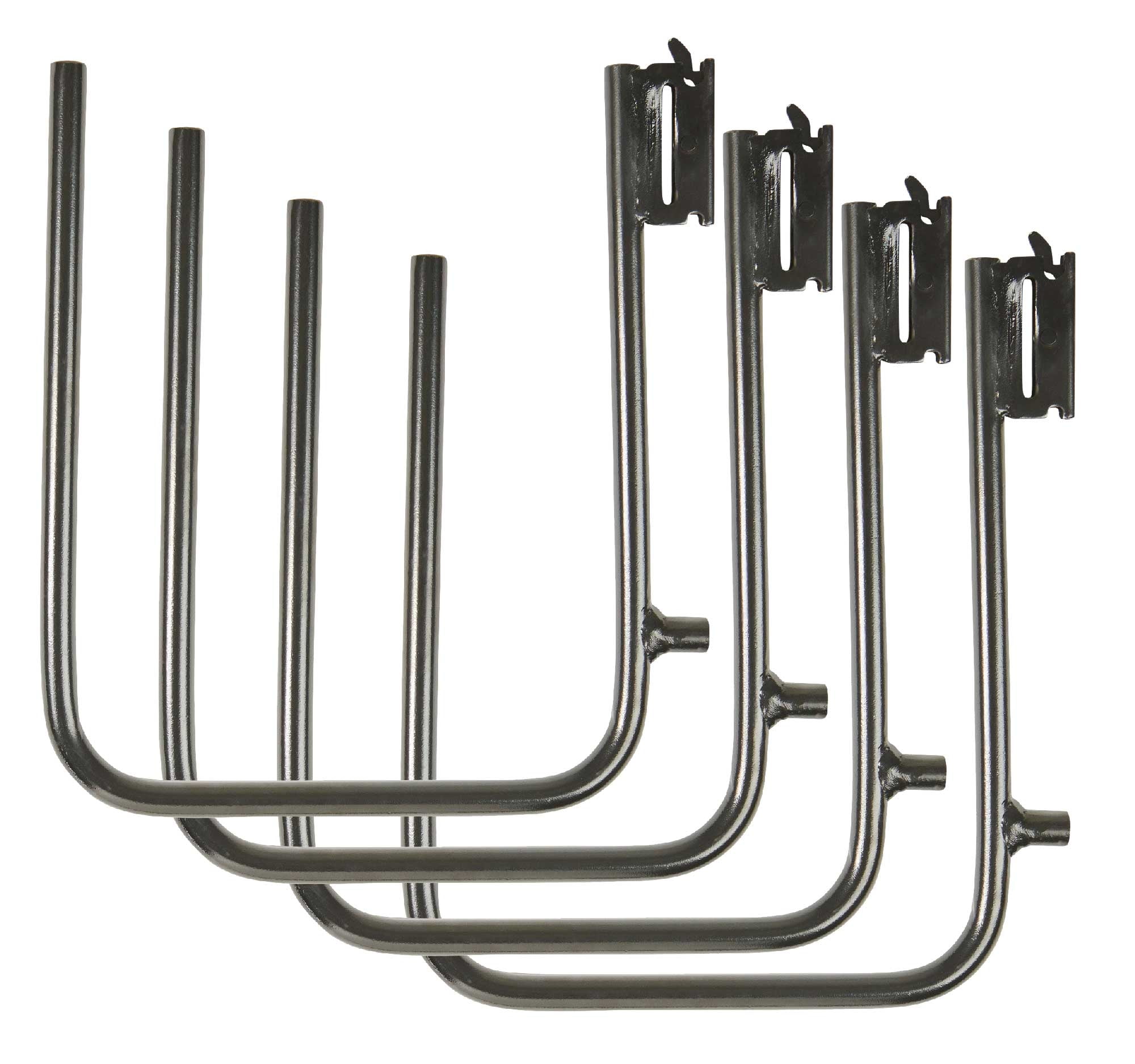 (4 Pack) E-Track Square Bracket, Tie-Down Accessories w/ E Track Spring Fitting, 9 Inch Wide Square Bracket Hanger, Use for Hanger, Shelf Bracket, Support Beams, Trailer, Truck, Pickup, Cargo Van