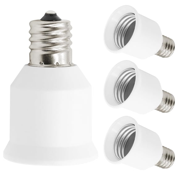 4 Pack E17 to E26 Adapter Converter, Intermediate to Standard Screw Bulb Socket, E17 to E26 Light Socket Adapter, Maximum 200W, 165 Heat Resistant