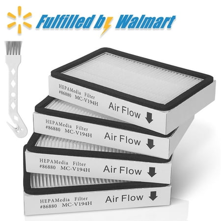 4 pack EF-2 86880 HEPA Filter Vacuum Replacement for Kenmore Exhaust, Compare to Part # 20-86880 (86880), 40320, EF2, 610445, Panasonic MC-V194H price history and forecast - Airoak EF-2 86880