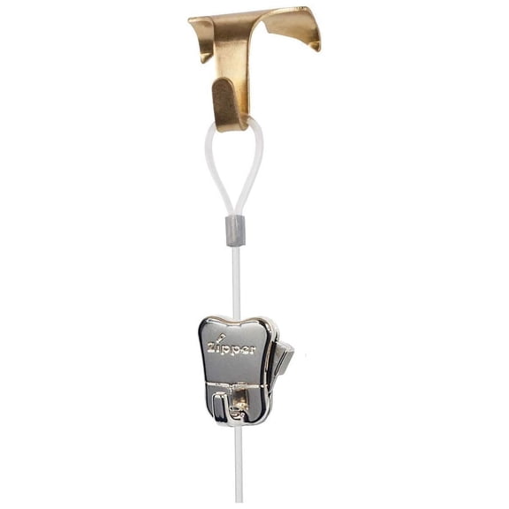 4 Pack Each STAS Moulding + Perlon Cords with Loop + Zipper (59" perlon Cord, Brass/)