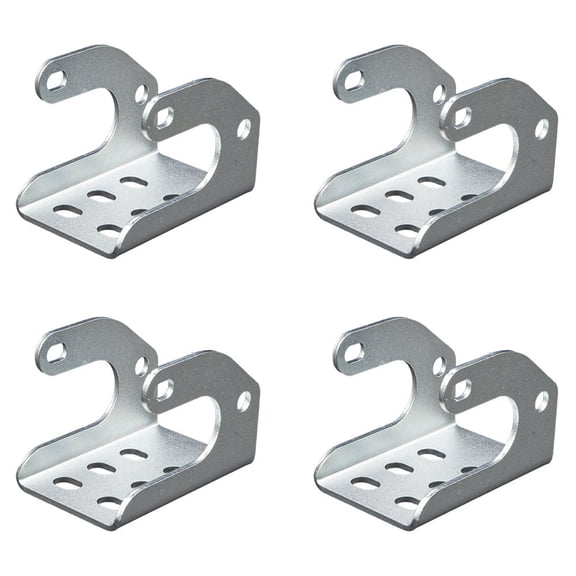 4 Pack Easy Off Tarp Stop Body Bracket for Roll Tarp System - 11/16" x 2-1/4" x 3-3/4" Secure Roll Tarp System with Bolt-On for Front & Rear Mounting