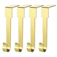 thumbnail image 1 of 4 Pack Elegant, Adjustable, Metal Christmas Stocking Holder, Holds up to 10 Pounds. Low Profile Christmas Fireplace Hooks/Mantle Clips (4 Pack), 1 of 6
