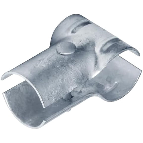 4 Pack End Rail Clamps, 2-3/8" x 2-3/8", Top Rail Tee Clamps for Chain Link Fence, Freestall, 3/32" Thick$$Tools & Hardware Other