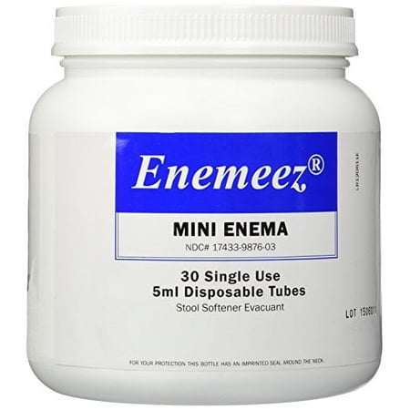 4 Pack Enemeez Plus Mini Enema 30 Single use Enemas Each