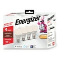 thumbnail image 1 of 4 Pack Energizer Smart Wi-Fi Dimmable Warm White LED Bulbs, Mobile App Control, A19 E26, 800 Lumens, 1 of 9