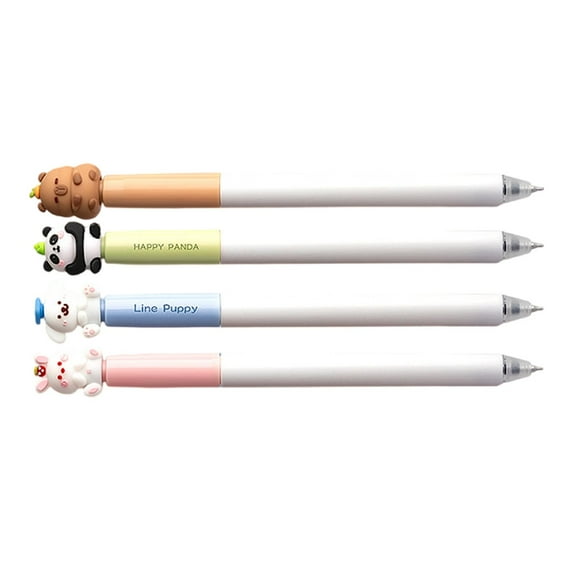 4-Pack Twist-Action Erasable Gel Pens - 0.5mm Ultra-Fine Tip with Rotatable Black Blue Inks Smudge-Proof for Neat Notes